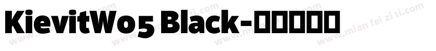 KievitW05 Black字体转换